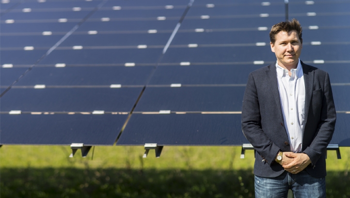 The two facilities will generate enough energy annually to power 18,000 homes (Pictured: Gridserve founder Toddington Harper)